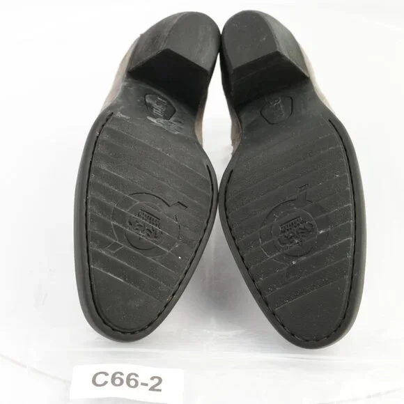 Born Womens Fredrika Boots Size 8.5 Gray Distressed Suede Bootie Mid Block Heel - Picture 8 of 12